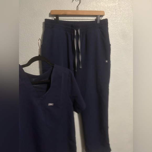 Figs Pants - Figs navy blue two piece set